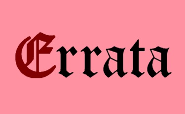 Errata – bible translations