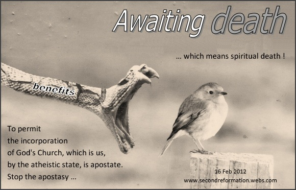 Awaiting death, which means spiritual death!