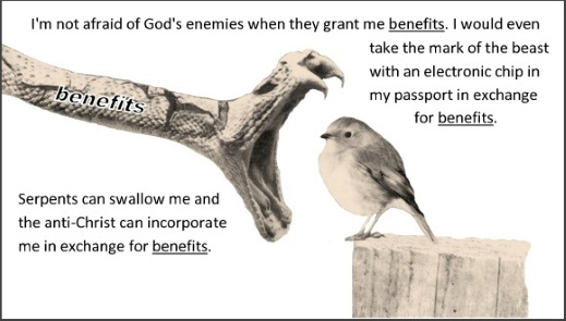 I'm not afraid of God's enemies.