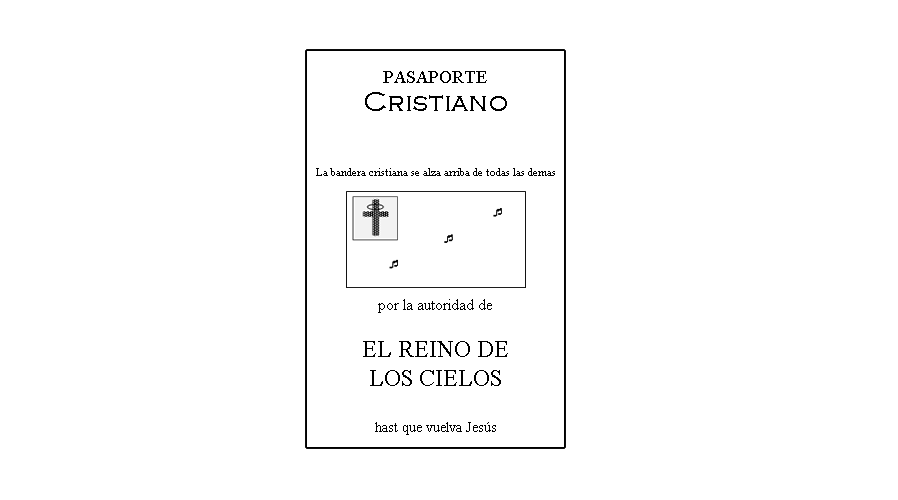 Pasaporte del Reino de los Cielos (Cristiano)